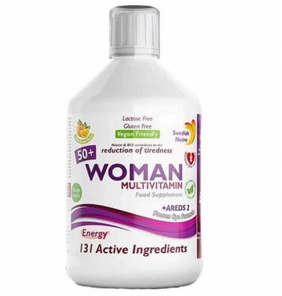 Swedish Nutra VROUW 50+ MULTIVITAMINE- Vloeibare multivitamine voor energie en vitaliteit