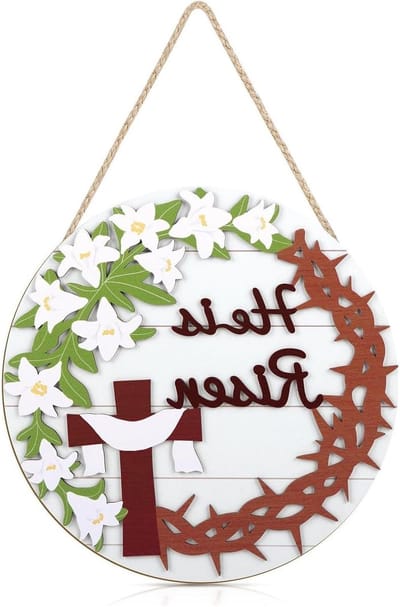 Welkomstbord Hout - Deurbord Rustiek - Decoratie Huis - Handgesneden Ontwerp - 29 cm - Meerkleurig