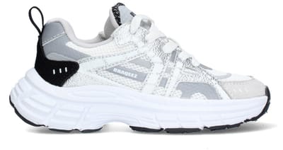 Braqeez 426001-781 Jongens Lage Sneakers - Grijs - Leer - Veters