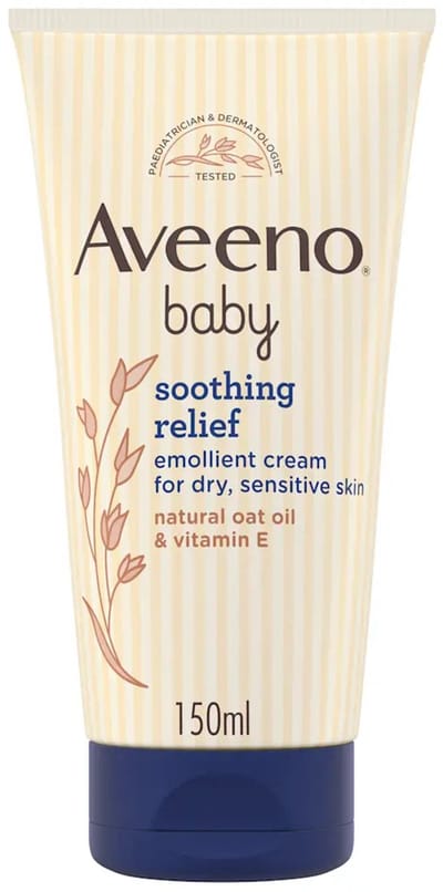 Aveeno Baby Soothing Relief Emollient Cream for Dry & Sensitive Skin 150ml