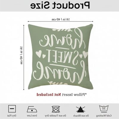 Set van 4 Lichtgroene Getextureerde Patchwork Kussenhoezen voor Bank en Stoelen, Ideaal voor Slaapkamer en Thuiswerk, 40x40cm