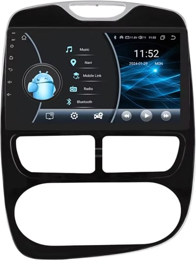 Autoradio met bluetooth - Carplay - Voor Renault Clio (2012-2016) - Geschikt voor Apple en Android - Stereo - Navigatie - Navigatiesysteem auto - 2GB 32GB