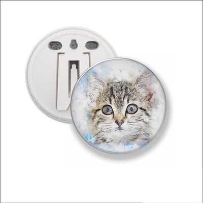 Button Met Clip - Kat