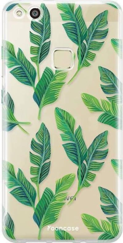 Fooncase Hoesje Geschikt voor Huawei P10 Lite - Shockproof Case - Back Cover / Soft Case - Banana leaves / Bananen bladeren