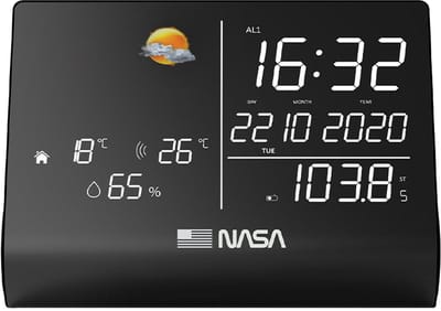 NASA WS1300 Weerstation voor binnen en buiten - Bluetooth Speaker - Radio