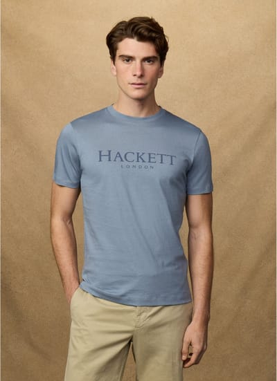 Hackett London T-shirt met logo Fit Classic