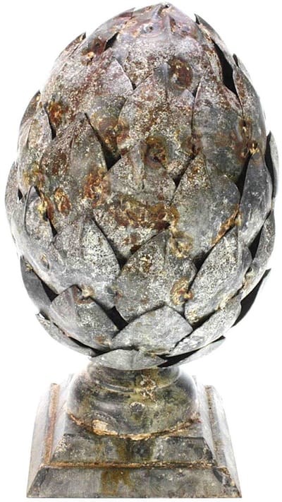 Decoratieve Artisjok, metaal 18x15x34cm