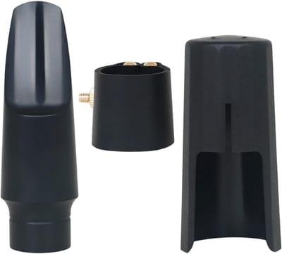 Saxofoon Mondstuk Set - Houtblazer Accessoires - Muziek Maken - Beschermt Riet en Mondstuk - Set van 3 - Zwart