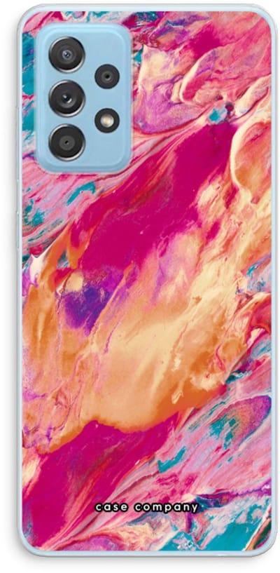 Case Company® - Hoesje geschikt voor Samsung Galaxy A73 hoesje - Pastel Echoes - Soft Cover Telefoonhoesje - Bescherming aan alle Kanten en Schermrand