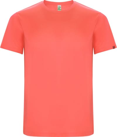 Fluor Koraal unisex ECO CONTROL DRY sportshirt korte mouwen 'Imola' merk Roly maat XL