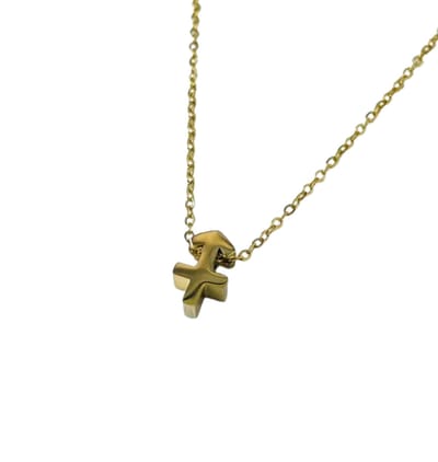 Plux Fashion Boogschutter Ketting - Goud - 2mm/40cm + 5cm Verlengstuk - Sieraden - Sterrenbeeld Ketting - Boogschutter Sterrenbeeld -Stainless Steel - Sieraden Cadeau - Sagittarius Necklace - Gouden Ketting Dames - Ketting Met Hanger - Roestvrijstaal