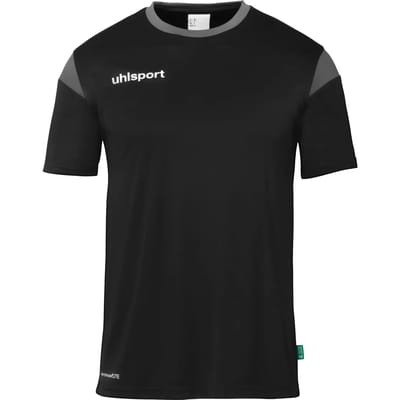 Uhlsport Squad 27 Shirt Korte Mouw Heren - Zwart / Wit | Maat: L