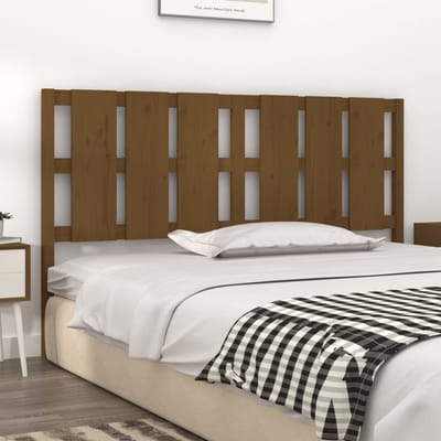 vidaXL - Hoofdbord - 165,5x4x100 - cm - massief - grenenhout - honingbruin