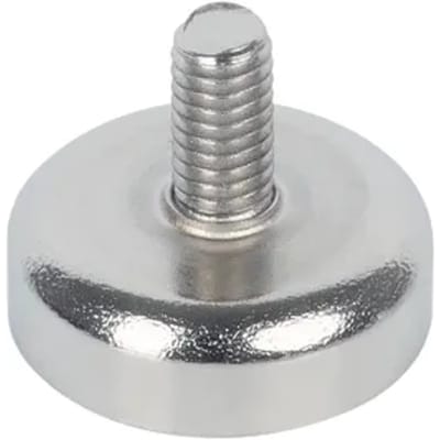 Fix-o-moll Bevestigingsmagneet - Met Schroefdraad - Neodymium - Diameter 16mm