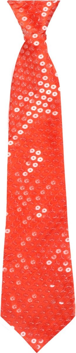 Boland - Stropdas Spangles rood Rood - Volwassenen - Unisex - - Glitter and Glamour