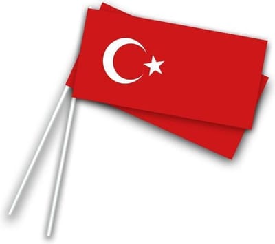 Zwaaivlaggetje Turkije (50st)