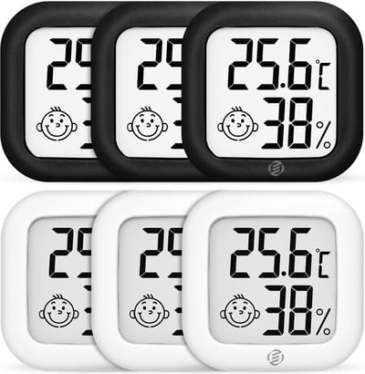 Temperatuurmeter Binnen - Huisthermometer - Weerstation Binnen - Thermometer Binnen Digitaal - Kamer Thermometer - Binnenthermometer - Huisthermometer Binnen - Digitale Thermometer - Binnenshuis