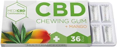 5 x MediCBD Mango CBD Kauwgom (36mg CBD)