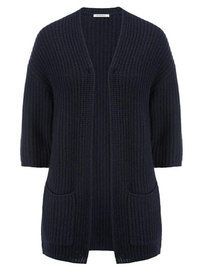 Vest aangeknipte 3/4-mouwen Van Peter Hahn blauw