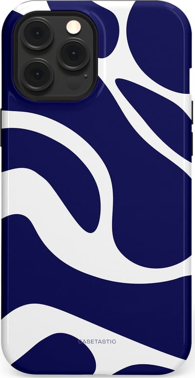 Casetastic Hoesje Geschikt voor Apple iPhone 12 Pro Max Magsafe - Stijlvolle Beschermende Duo-layer Case - Zeebries Golven