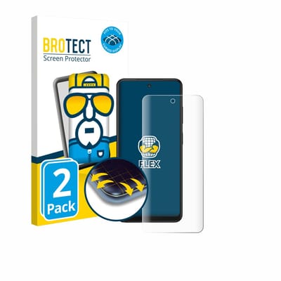 BROTECT - Screenprotector voor Xplora HMD Fusion X1 - Folie Beschermfolie transparant volledig dekking - 2 Stuks