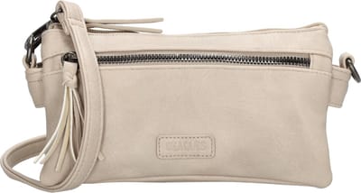 Beagles Ferro Schoudertas Dames - Crossbodytas met verstelbare en afneembare schouderband - Tas van Imitatieleder - Lichttaupe