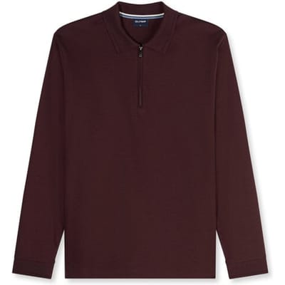 OLYMP Casual Jersey, Bordeauxrood