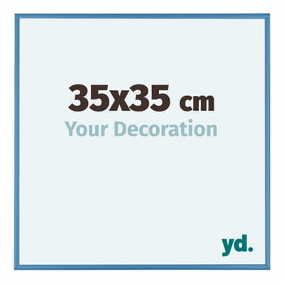 Your Decoration - Fotolijst 35x35 cm - Aluminium - Staal Blauw - Kent