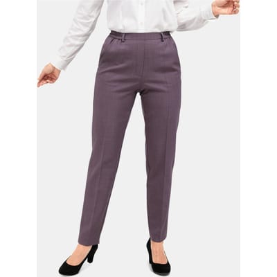 Onderhoudsvriendelijke broek - paars - Gr. 44 van Goldner Fashion