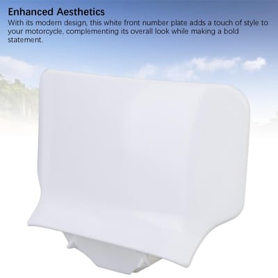 Witte Motorfiets Voor Nummerbord Sterk Robuust ABS Plastic Vervangend Nummerbord voor Z50 BAJA gray