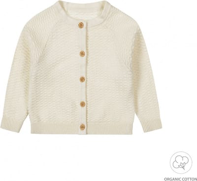 Dirkje - Bio Cotton - Vestje - Off white - Gebreid - Maat 50