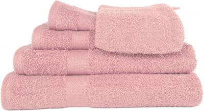 TISECO HOME STUDIO - Badlaken RIVA - SET/3 - 100% katoen - 450 g/m² - 100% katoen - superzacht en zeer absorberend - 70x140 cm - Roze