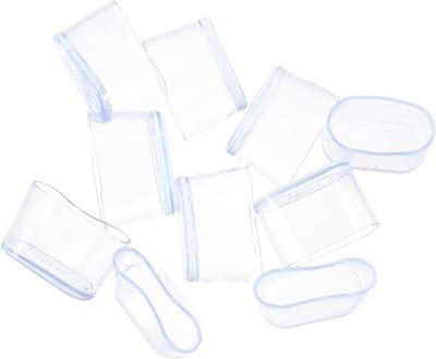 Stoelpootdoppen - Meubeldopjes vloerbeschermers - Vloeren beschermen - Antislip PVC materiaal - 10 stuks - Transparant