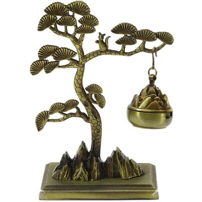 Bienvenue Pin Style Chinois Aromathérapie Ornements Encens Cérémonie Du Thé Bois D'agar Poêle Suspendu Maison Intérieur Créatif Brûleur Décor black