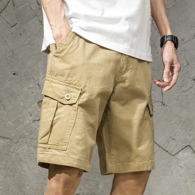 Cargo Shorts Heren Casual Losse Kwartbroek Zomer Dun 31 kaki