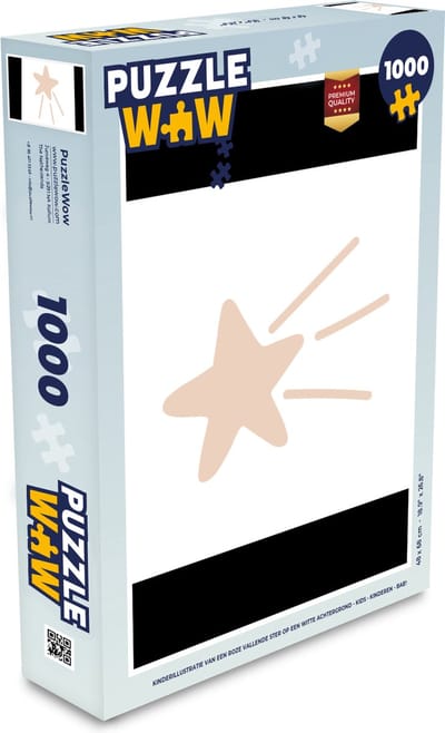 Puzzel Vallende ster - Pastel - Kinderen - Roze - Kids - Legpuzzel - Puzzel 1000 stukjes volwassenen