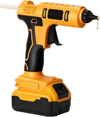 Heet Lijmpistool - Draadloos Warmtepistool - Hobby en Reparatie - Snel Voorverwarmen - 12 Lijmsticks - One Color