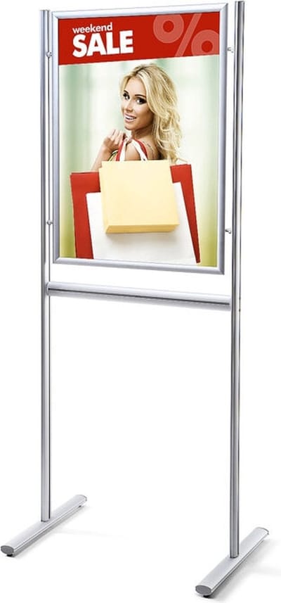 Infobord Design Standaard A1 Rechte Hoeken 25 Mm - Syna IBA1G25