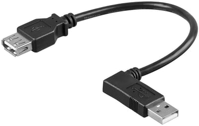 Pro USB 2.0 Hi-Speed extension cable 90°