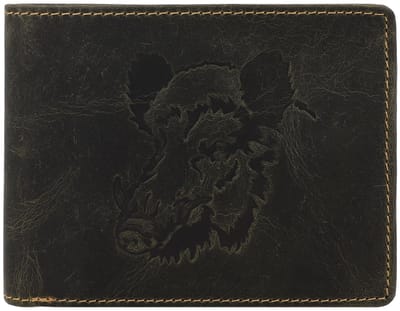 Greenburry - Vintage Animal wallet - wild boar - men - olive