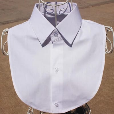Go Go Gadget - Blousekraag - Puntkraag - Nep Blouse - Wit