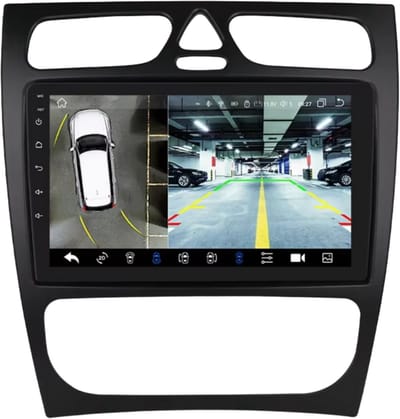 Autoradio bluetooth met camera - Carplay - Voor Mercedes Benz C Klasse & CLK Klasse (W203, W209, S203, A209, W168) - Intelligente Systemen met CarPlay, Android Auto en GPS - Auto Multimedia