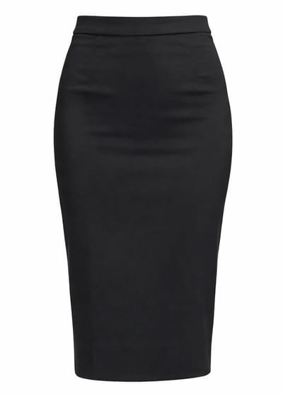 Succubus Clothing Joan Bengaline 50's Pencil Rok in Zwart