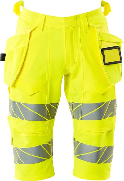Mascot Accelerate Safe Shorts, lange met spijkerzakken 19349-711 - Hi-Vis geel - C44
