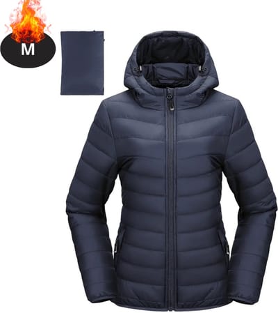 Livano Winterjas - Parka - Dames - Winter - Jas - Volwassen - Stijlvol - Marineblauw - M