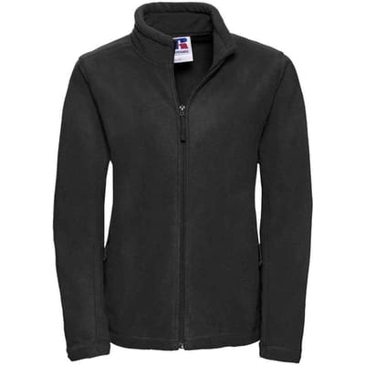 Russell Dames/Dames Outdoor Fleecejack (Zwart)