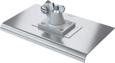 Betonrandenwisser - Randafwerker Beton - Beton Afwerken - Roestvrij Staal - 25 x 15 cm - Zilver