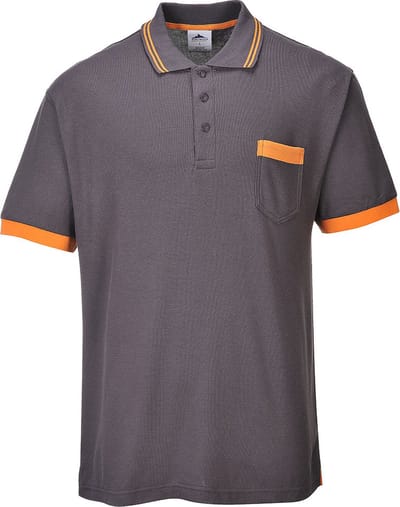 TX20 - Portwest Texo Contrast Poloshirt Grijs | S