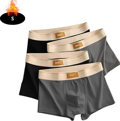 Nivard Onderbroeken Heren - Boxershort - Ondergoed - Boxer - Underwear - Mannen - 4 Pack - Zwart + Grijs - S
