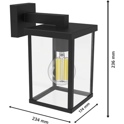Philips LED Bellini 8720169266377 Buitenlamp (wand) LED E27 Zwart